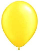 100 x Yellow 12 inch pearlised Balloons